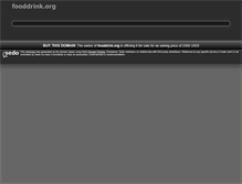 Tablet Screenshot of fooddrink.org